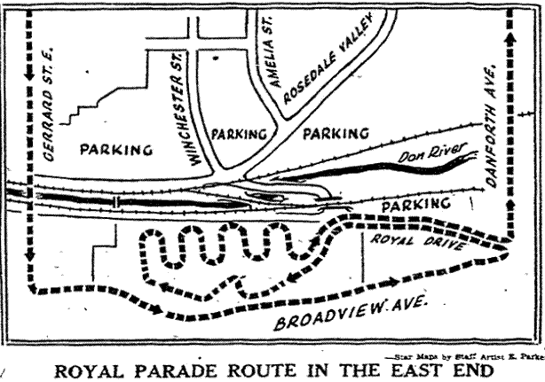 Map of Royal Parade route